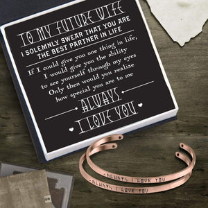 Runic Style Couple Bracelets - To My Future Wife - I Solemnly Swear That You Are The Best Partner In Life - Gbt25003