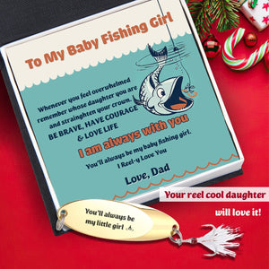 Sequin Fishing Bait - Fishing - To My Daughter - You'll Always Be My Baby Fishing Girl - Gfab17002