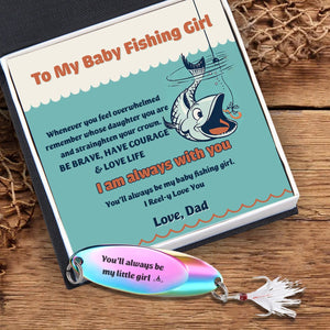 Sequin Fishing Bait - Fishing - To My Daughter - You'll Always Be My Baby Fishing Girl - Gfab17002
