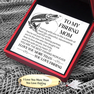 Sequin Fishing Bait - Fishing - To My Mom - I Love You More Than You Love Fishing - Gfab19003