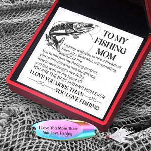 Sequin Fishing Bait - Fishing - To My Mom - I Love You More Than You Love Fishing - Gfab19003