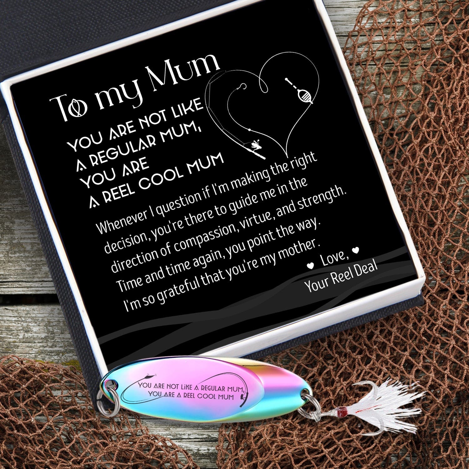 Sequin Fishing Bait - Fishing - To My Mum - I'm So Grateful That You're My Mother - Gfab19007