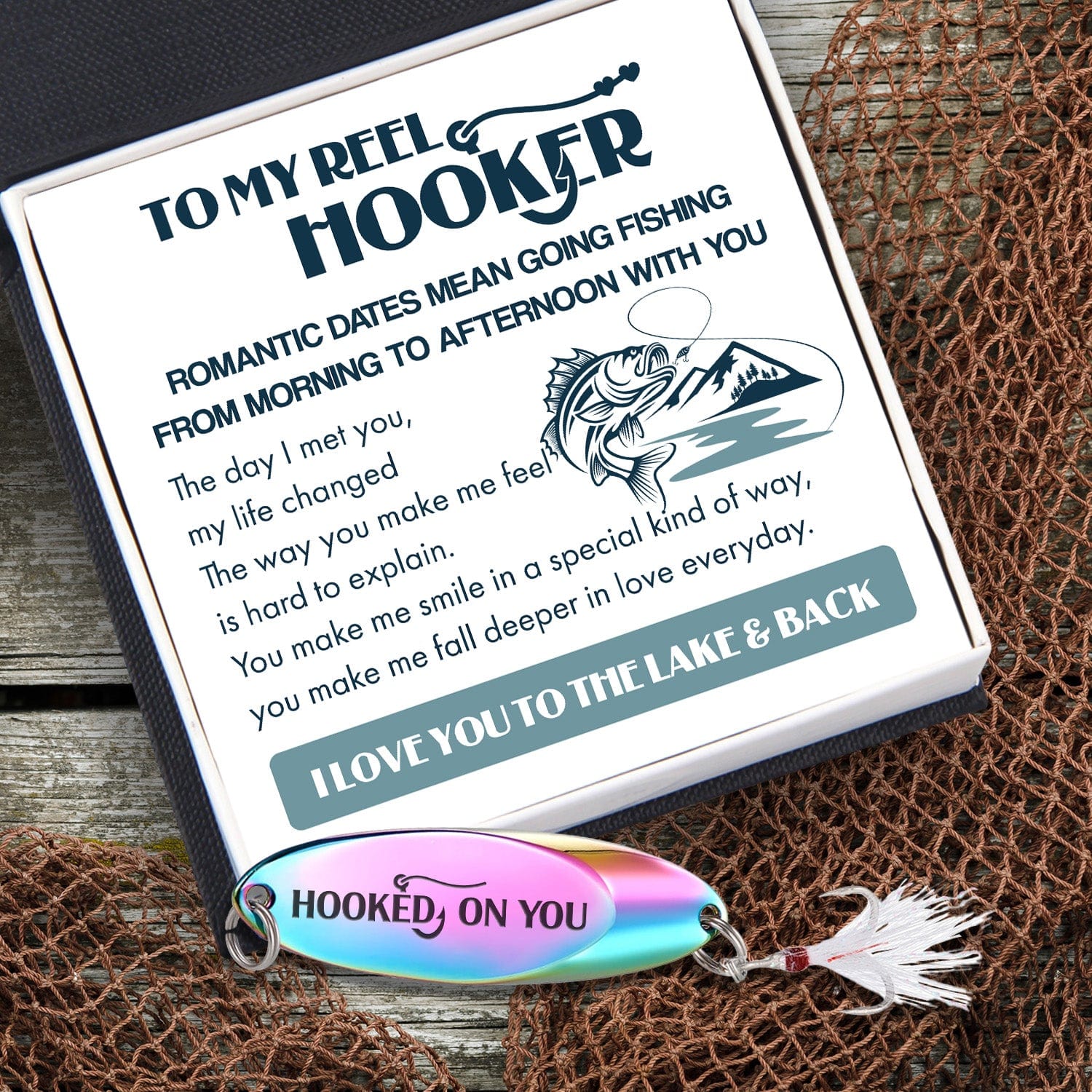 Sequin Fishing Bait - Fishing - To My Reel Hooker - The Day I Met You, My Life Changed - Gfab26002