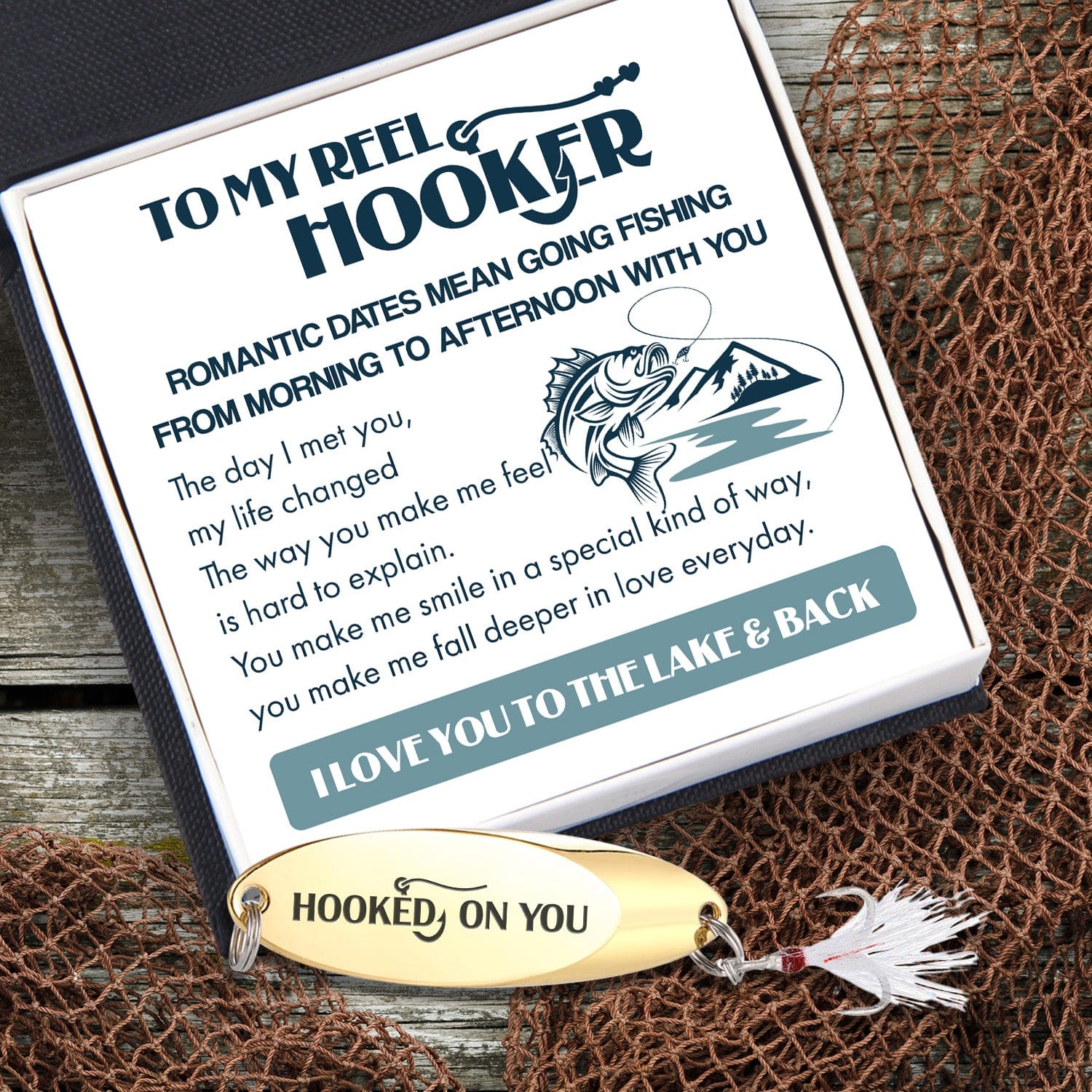 Sequin Fishing Bait - Fishing - To My Reel Hooker - The Day I Met You, -  Wrapsify