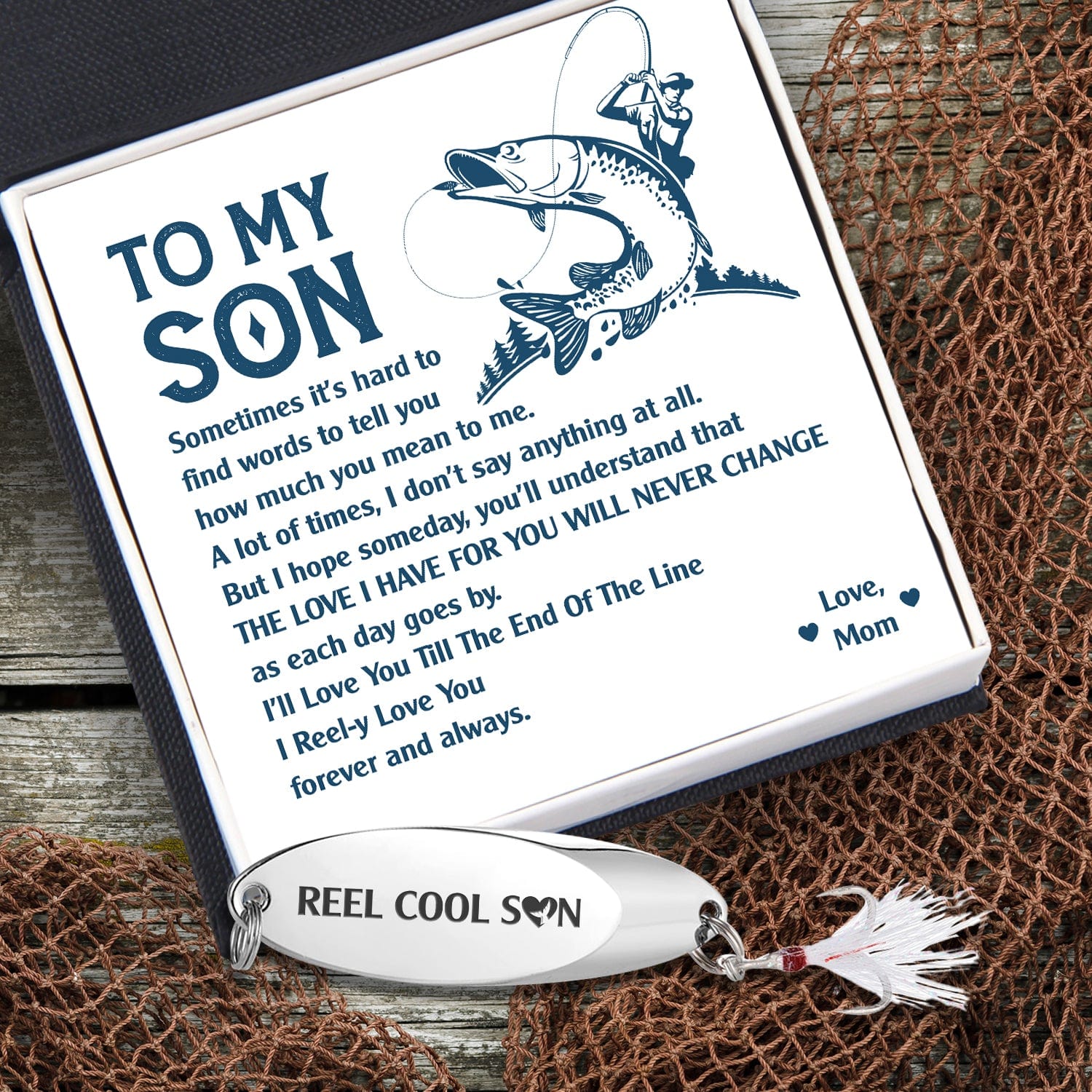 Leather Bracelet - Fishing - To My Fly Man - I'll Love You Till The En -  Gifts Holder