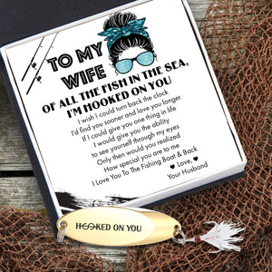 Sequin Fishing Bait - Fishing - To My Wife - I Love You To The Fishing Boat & Back - Gfab15002