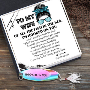 Sequin Fishing Bait - Fishing - To My Wife - I Love You To The Fishing Boat & Back - Gfab15002