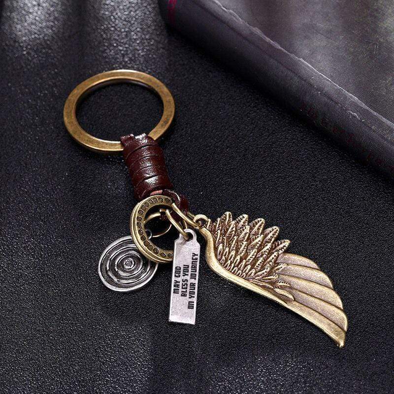 Single Angel Wing Keychain - To My Future Husband - No Matter Where You Are I Will Always Be There - Gkak24001