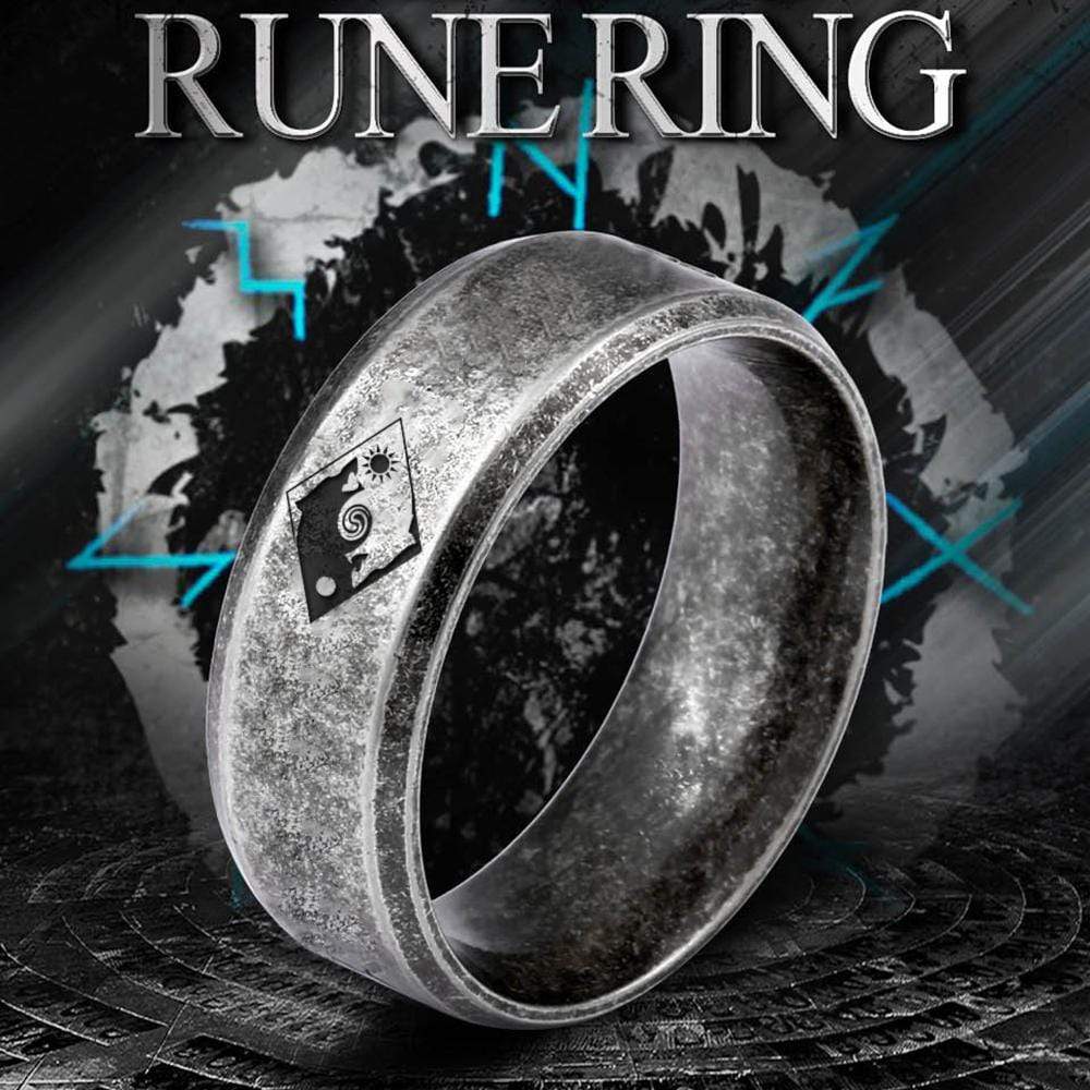 Skoll & Hati Rune Ring - My Brother - We Will Fight Them Together - Grk33001
