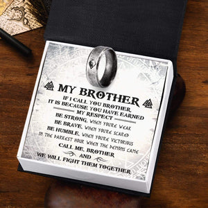 Skoll & Hati Rune Ring - My Brother - We Will Fight Them Together - Grk33001