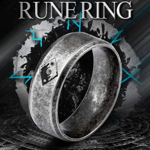 Skoll & Hati Rune Ring - My Viking - I Do Believe In Fate And Destiny - Grk26006