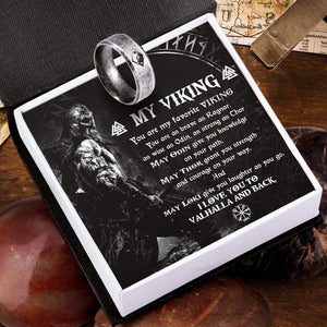 Skoll & Hati Rune Ring - My Viking - You Are My Favorite Viking - Grk26001