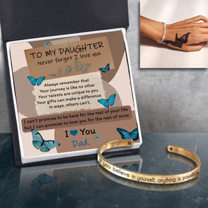 Skull Bracelet - Butterfly - From Dad - To My Daughter - I Love You - Gbzf17017