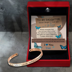 Skull Bracelet - Butterfly - From Dad - To My Daughter - I Love You - Gbzf17017