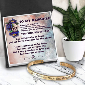 Skull Bracelet - Skull & Tattoo - To My Daughter - Go Forth And Aim For The Skies - Gbzf17006