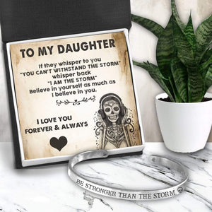 Skull Bracelet - Skull & Tattoo - To My Daughter - I Am The Storm  - Gbzf17007