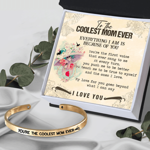 Skull Bracelet - Skull - To My Mom - Everything I Am Is Because Of You - Gbzf19014