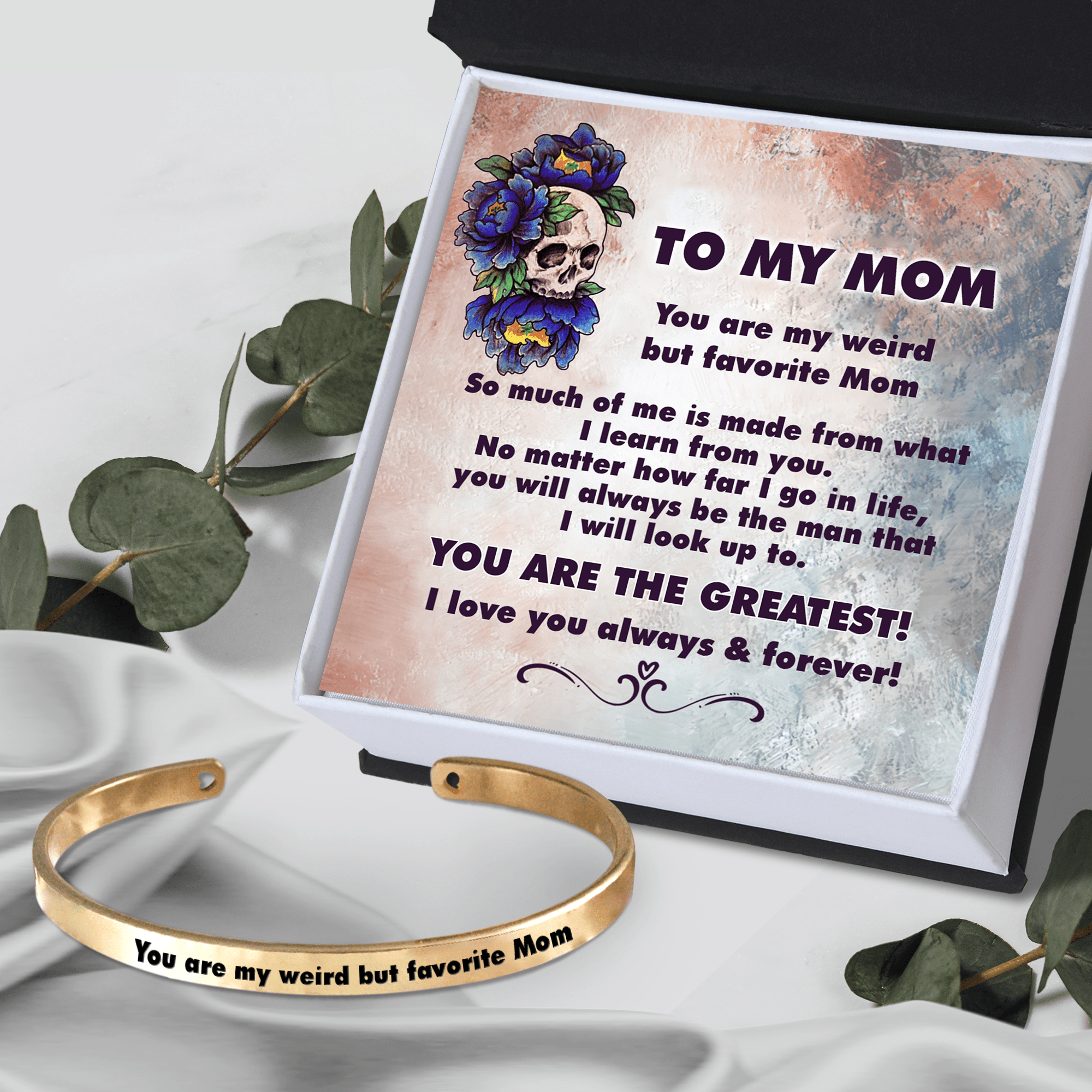 Skull Bracelet - Skull - To My Mom - You Are My Weird But Favorite Mom - Gbzf19009