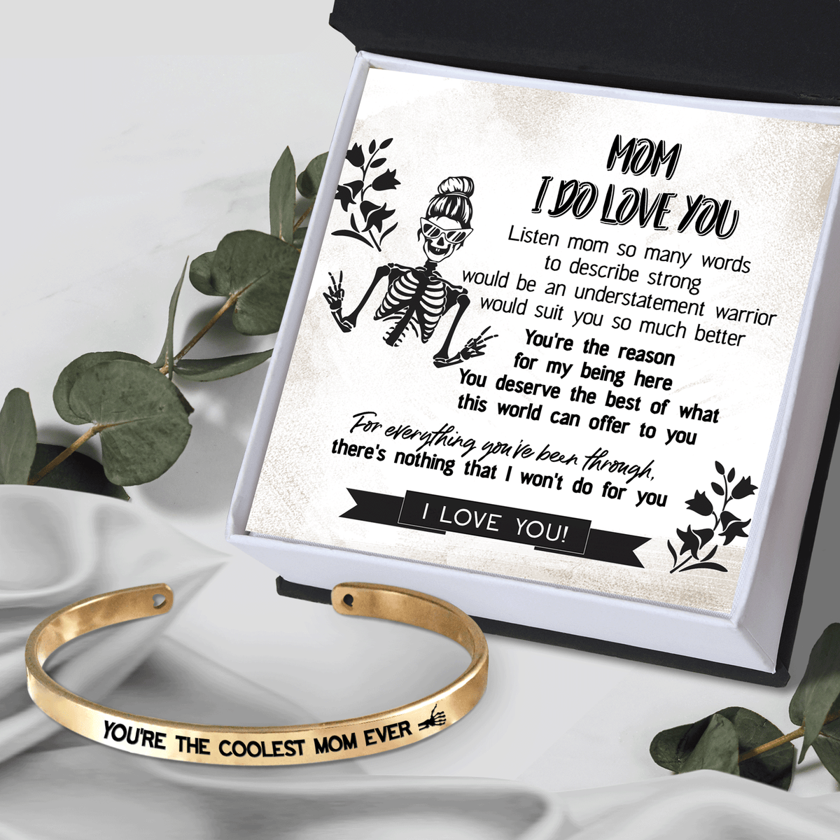 Skull Bracelet - Skull - To My Mom - You're The Reason For My Being Here - Gbzf19050