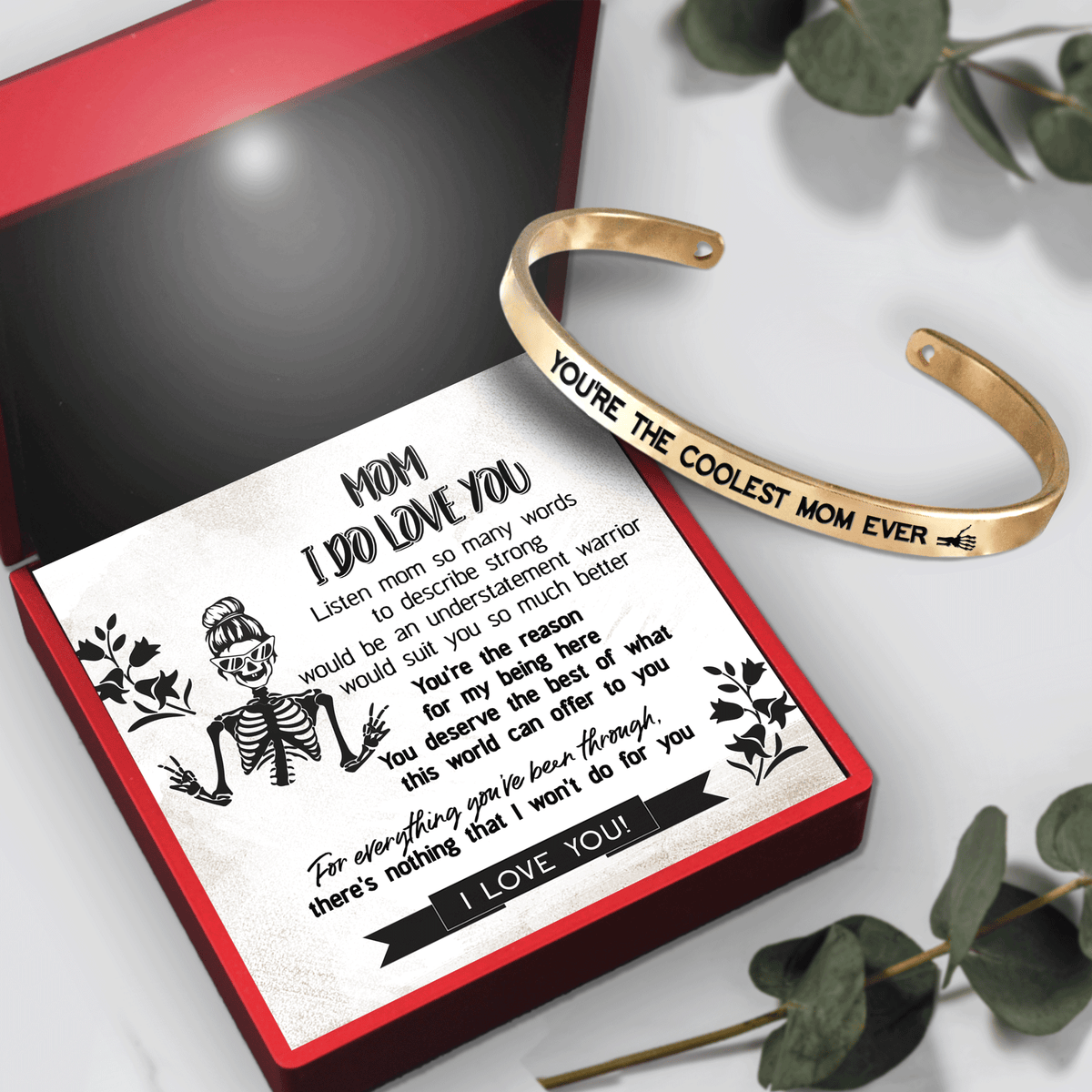 Skull Bracelet - Skull - To My Mom - You're The Reason For My Being Here - Gbzf19050