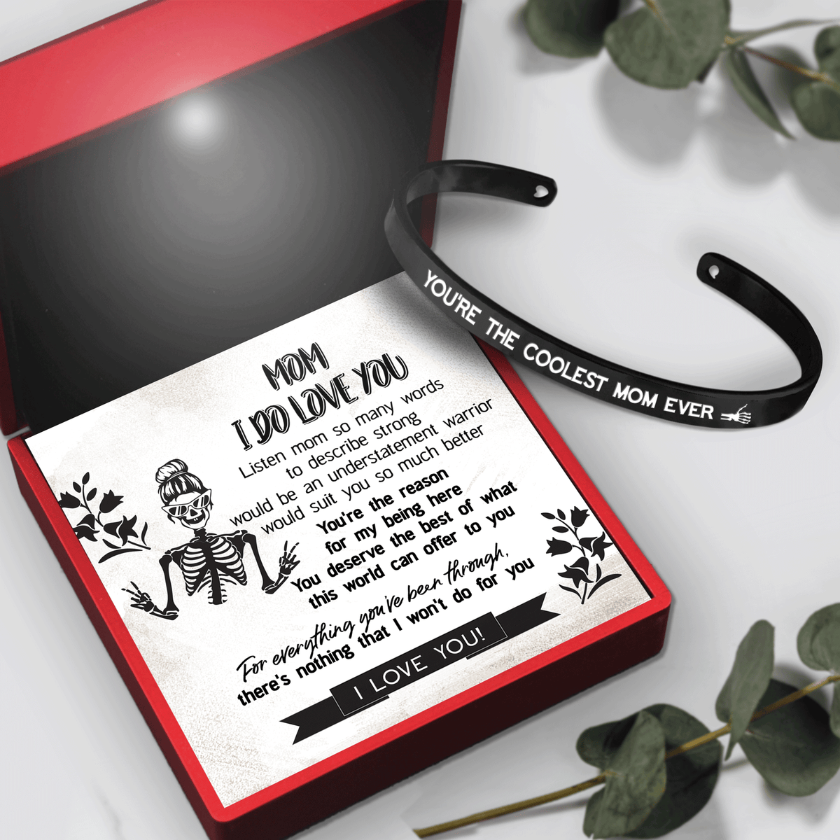 Skull Bracelet - Skull - To My Mom - You're The Reason For My Being Here - Gbzf19050