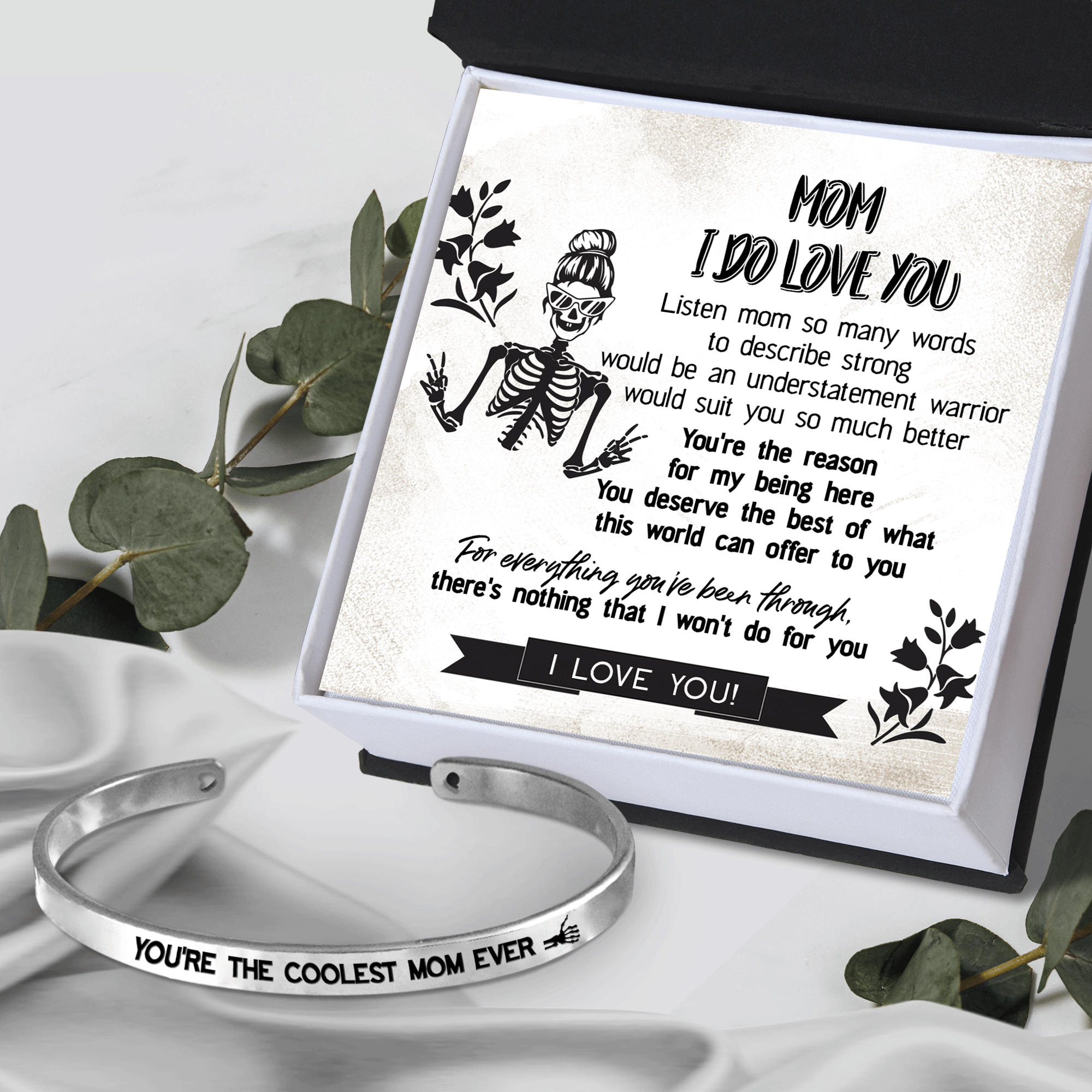 Skull Bracelet - Skull - To My Mom - You're The Reason For My Being Here - Gbzf19050