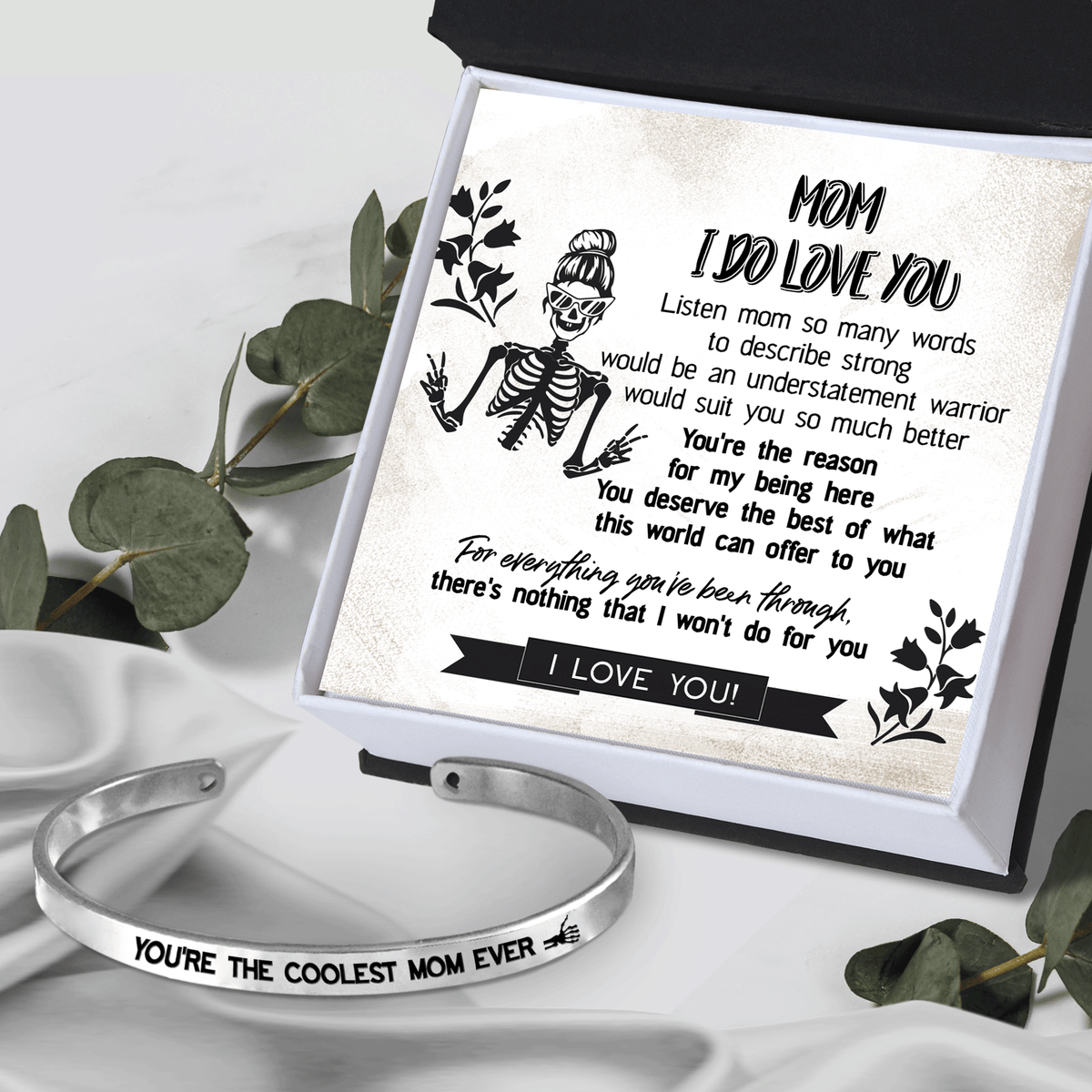 Skull Bracelet - Skull - To My Mom - You're The Reason For My Being Here - Gbzf19050