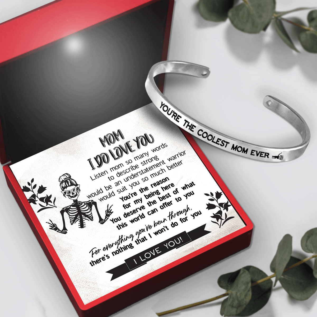 Skull Bracelet - Skull - To My Mom - You're The Reason For My Being Here - Gbzf19050