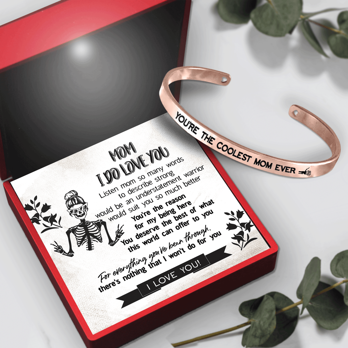 Skull Bracelet - Skull - To My Mom - You're The Reason For My Being Here - Gbzf19050