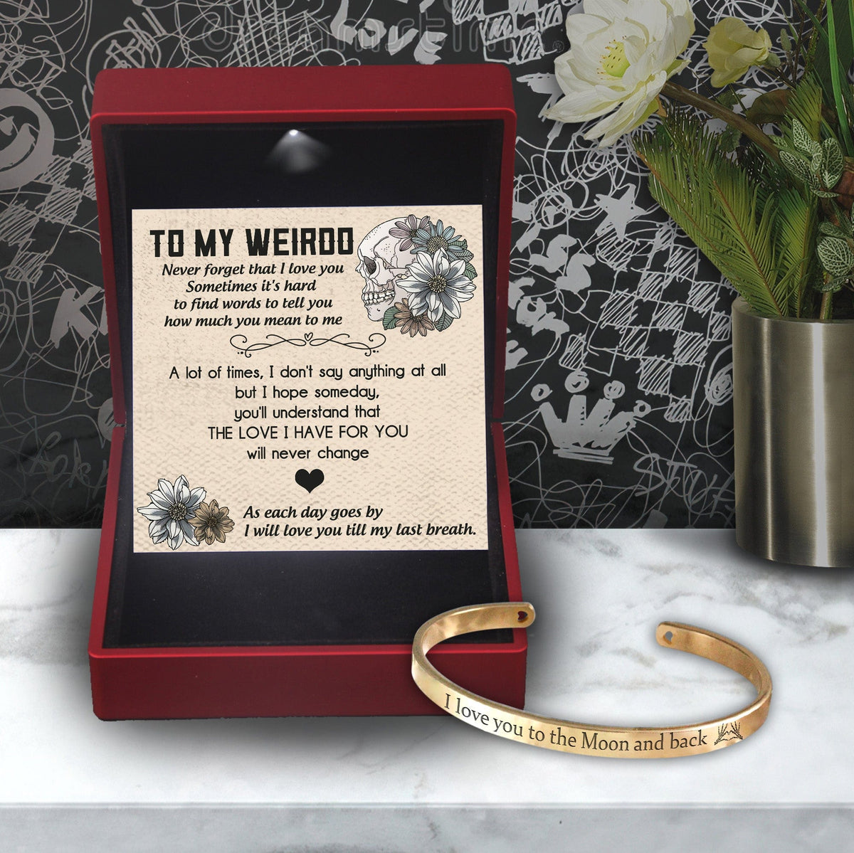 Skull Bracelet - Skull - To My Weirdo - How Much You Mean To Me - Gbzf13003