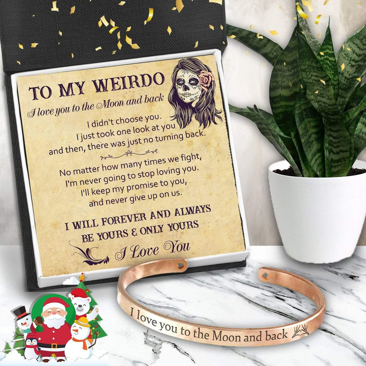 Skull Bracelet - Skull - To My Weirdo - I Love You - Gbzf13001