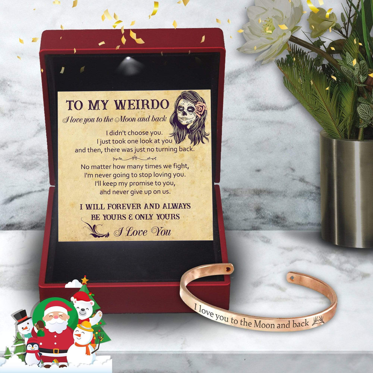 Skull Bracelet - Skull - To My Weirdo - I Love You - Gbzf13001