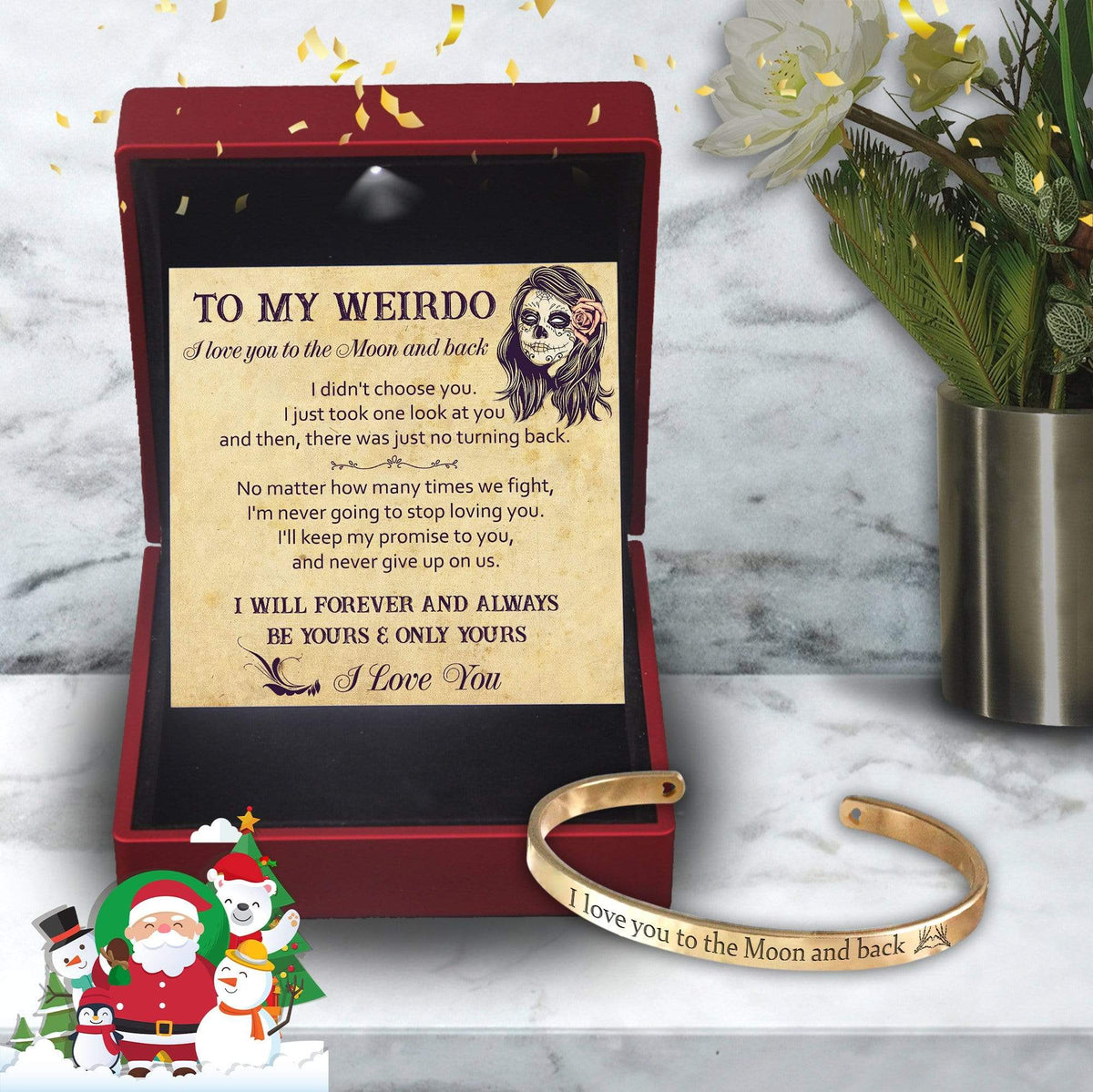 Skull Bracelet - Skull - To My Weirdo - I Love You - Gbzf13001