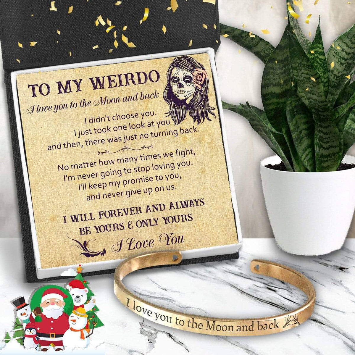 Skull Bracelet - Skull - To My Weirdo - I Love You - Gbzf13001