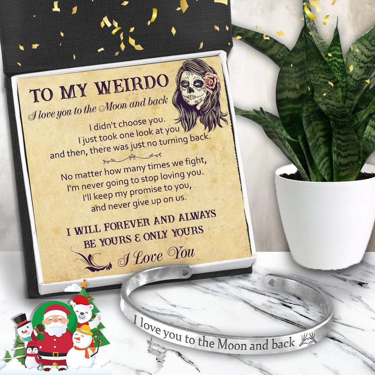 Skull Bracelet - Skull - To My Weirdo - I Love You - Gbzf13001