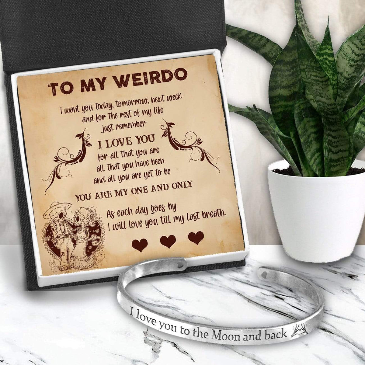 Skull Bracelet - Skull - To My Weirdo - I Will Love You Till My Last Breath - Gbzf13002