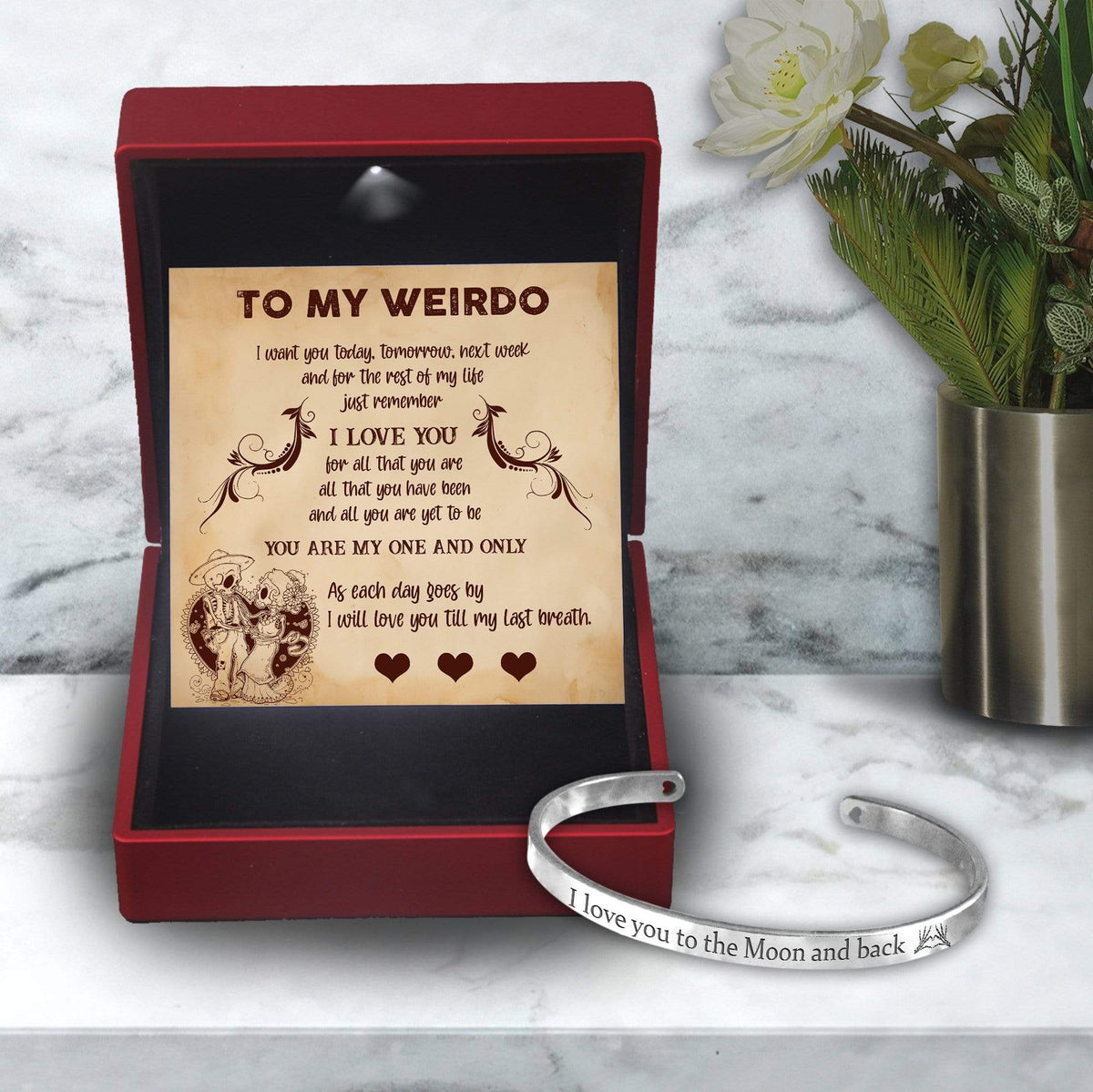 Skull Bracelet - Skull - To My Weirdo - I Will Love You Till My Last Breath - Gbzf13002