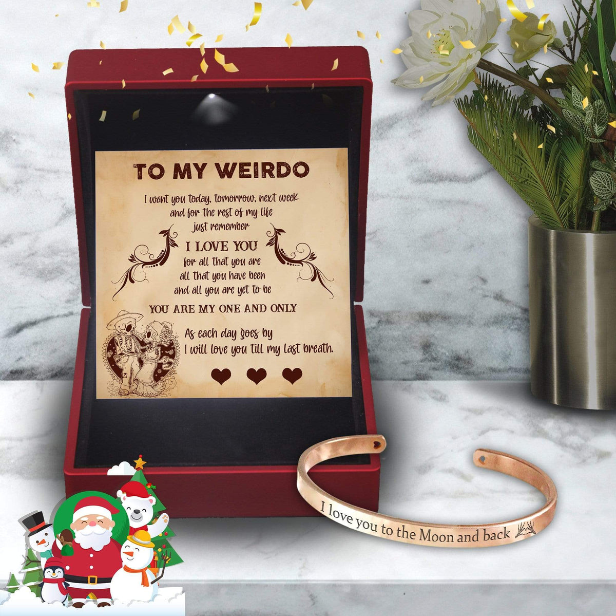 Skull Bracelet - Skull - To My Weirdo - I Will Love You Till My Last Breath - Gbzf13002