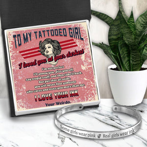 Skull Bracelet - Tattoo - To My Tattooed Girl - I Loved You At Your Darkest - Gbzf13004