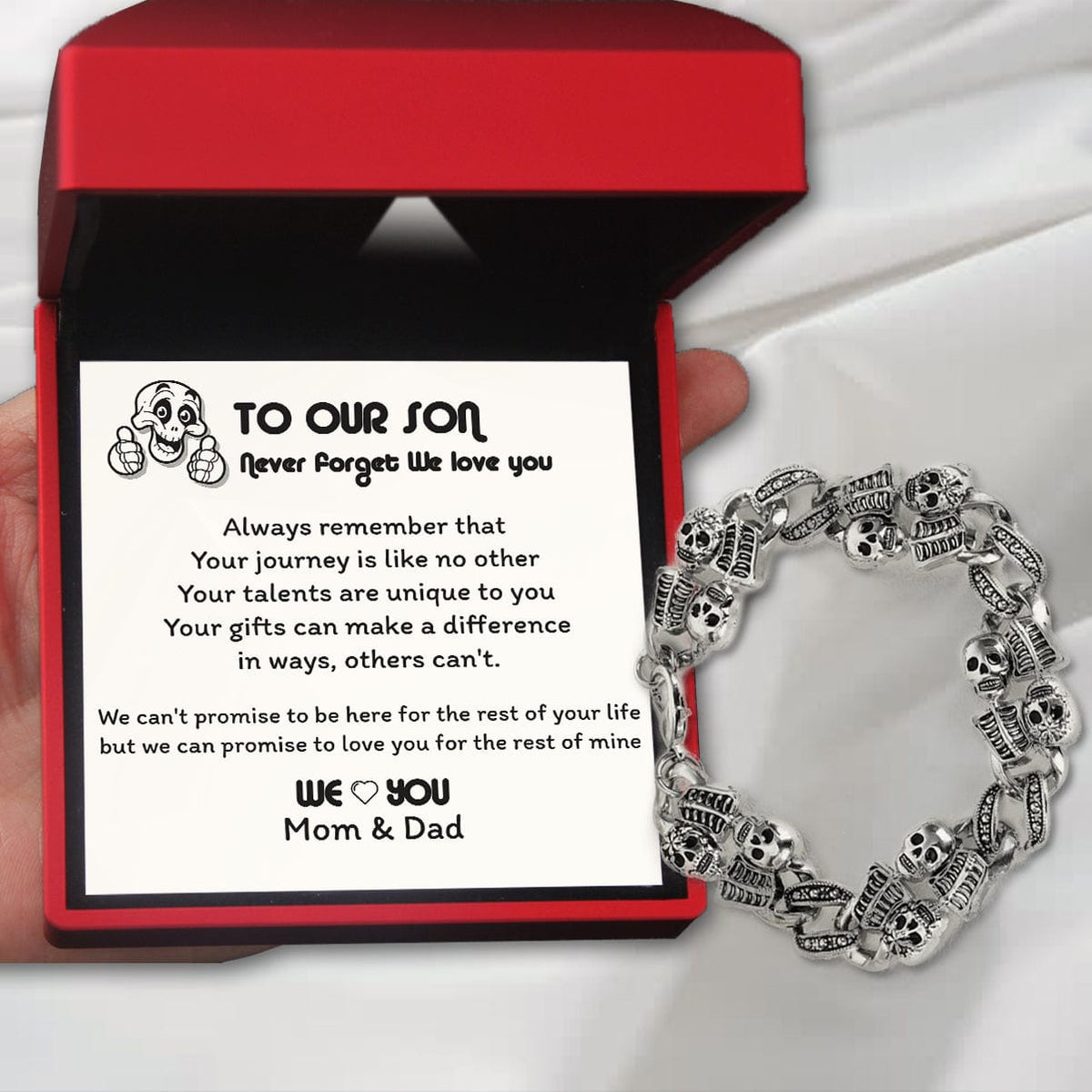 Skull Chain - Skull - To Son - We Love You - Gbzt16002