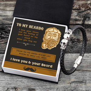 Skull Cuff Bracelet - Beard - To My Man - Thank You For Coming Into My Life - Gbbh26019