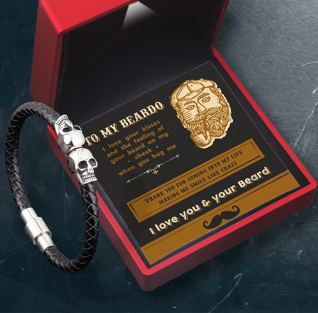 Skull Cuff Bracelet - Beard - To My Man - Thank You For Coming Into My Life - Gbbh26019
