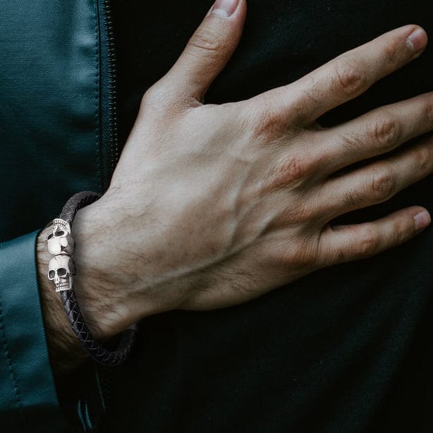 Skull Cuff Bracelet - Biker - To My Dad - I Wheelie Love You - Gbbh18001