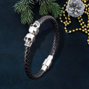 Skull Cuff Bracelet - Guitar - To My Rockin' Man - You Are The Beat In My Heart - Gbbh26005