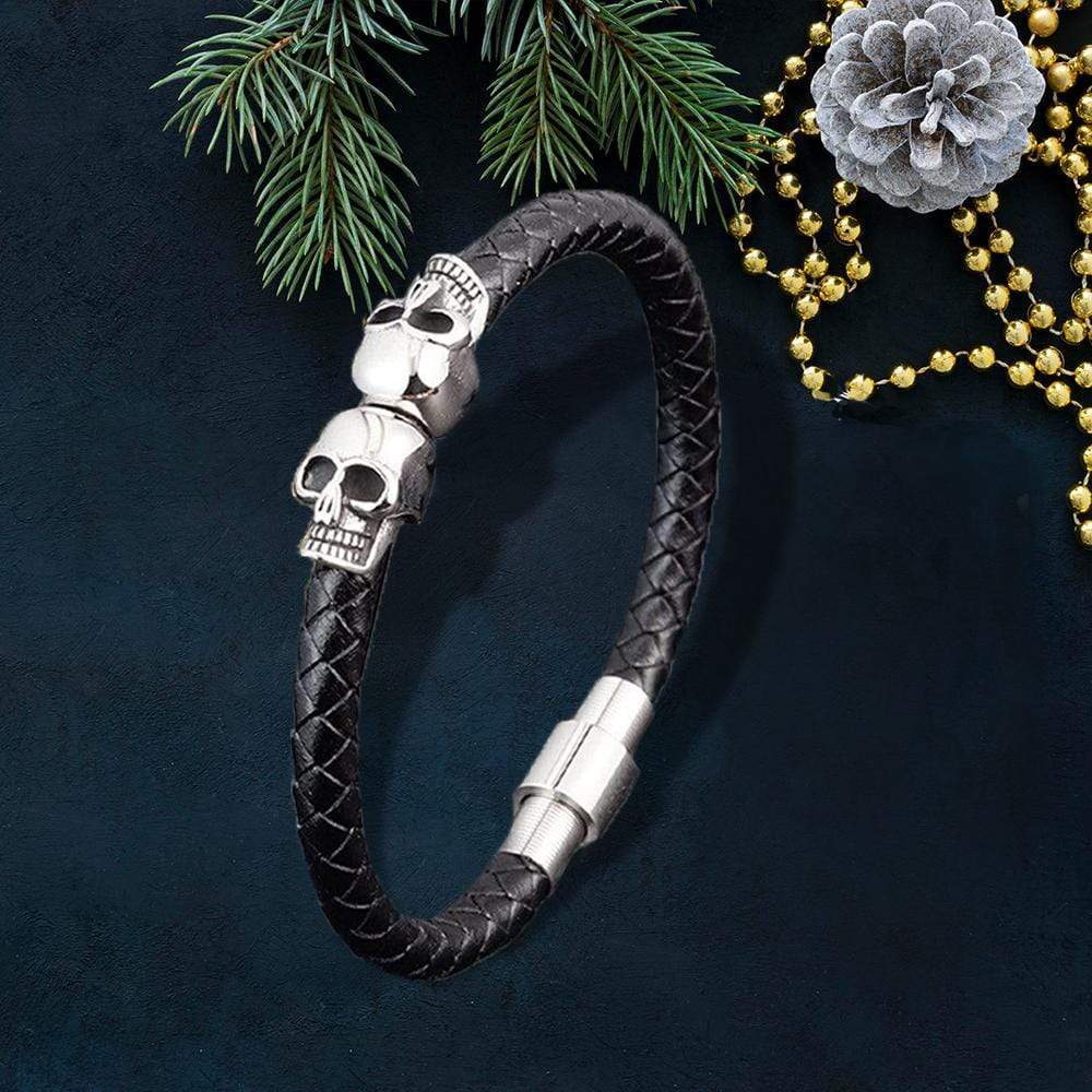 Skull Cuff Bracelet - Guitar - To My Rockin' Man - You Are The Beat In My Heart - Gbbh26005