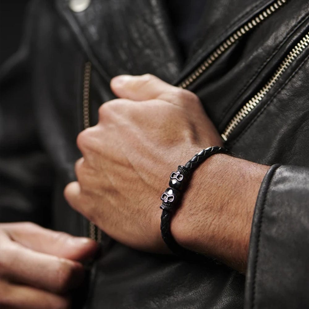 Skull Cuff Bracelet - Skull - I Love You - Gbbh00000