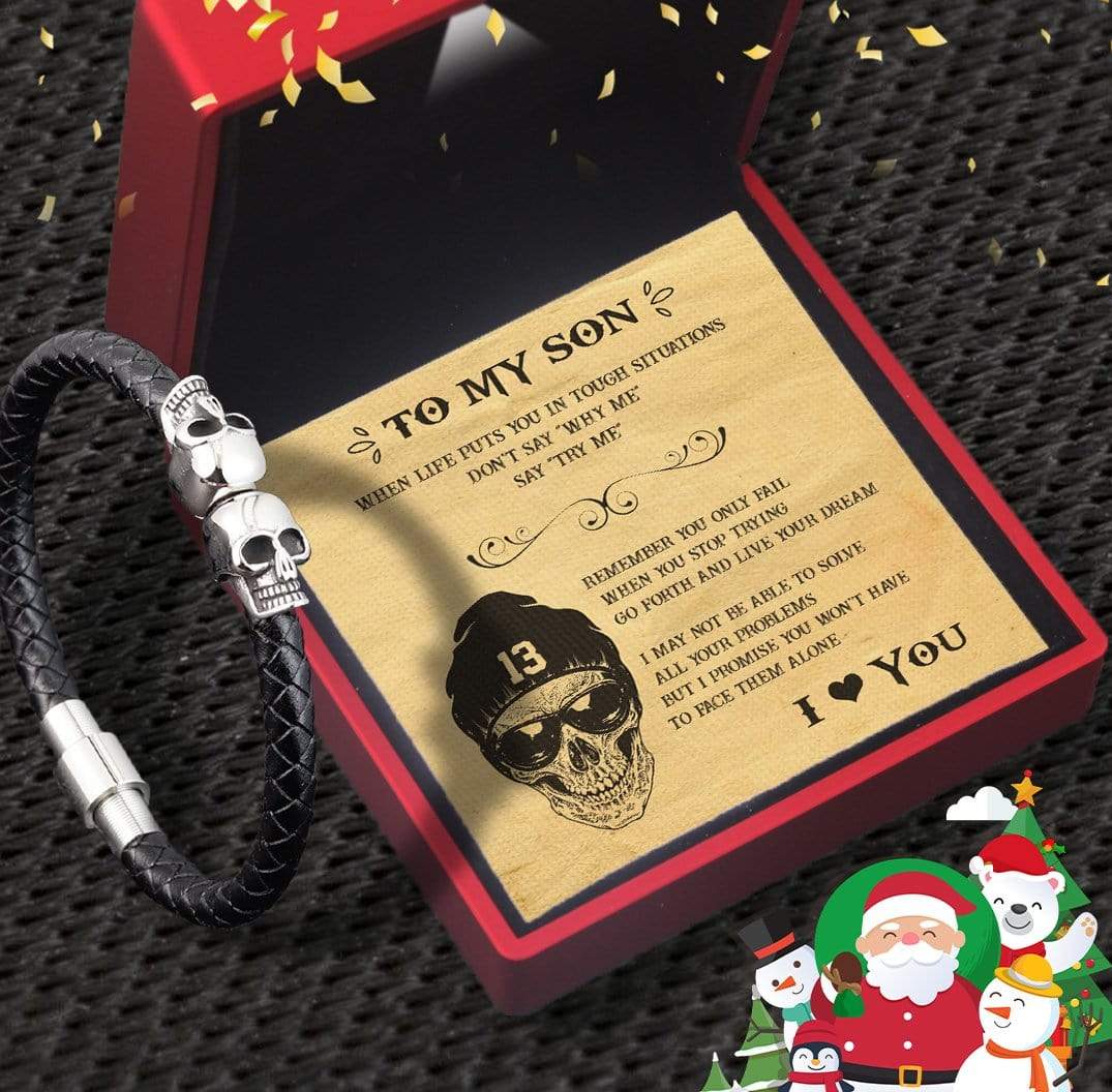 Skull Cuff Bracelet - Skull & Tattoo - To My Son - Go Forth And Live Your Dream - Gbbh16002