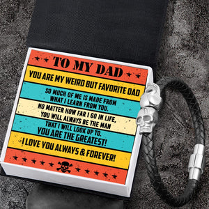 Skull Cuff Bracelet - Skull - To My Dad - A Part Of You In My Heart - Gbbh18019