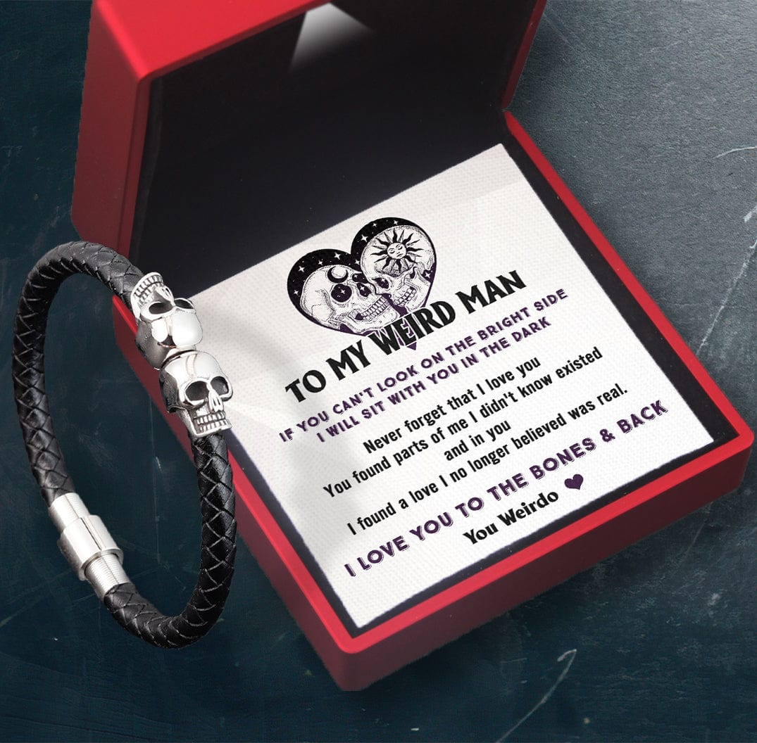 Skull Cuff Bracelet - Skull - To My Man - I Love You To The Bones & Back - Gbbh26026