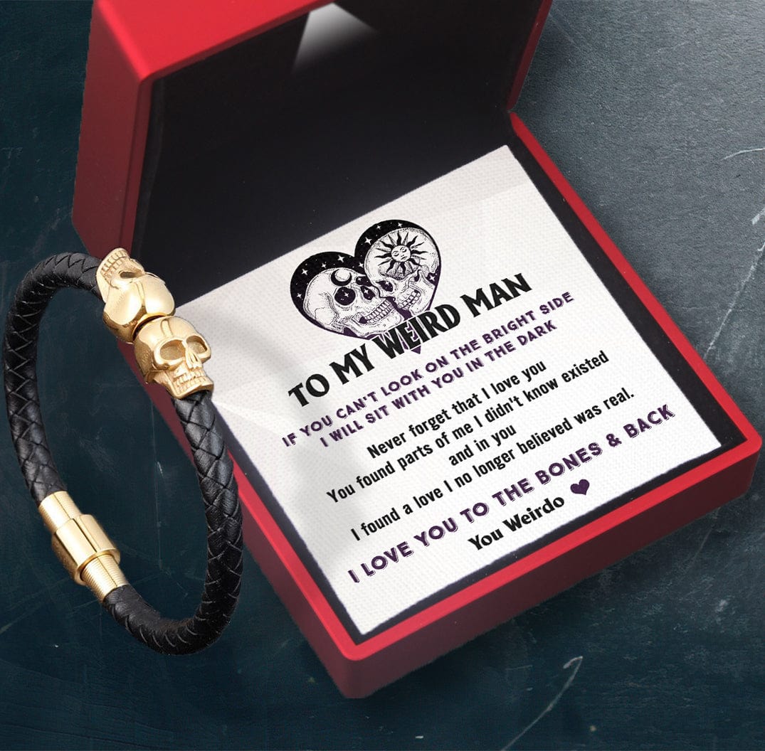 Skull Cuff Bracelet - Skull - To My Man - I Love You To The Bones & Back - Gbbh26026